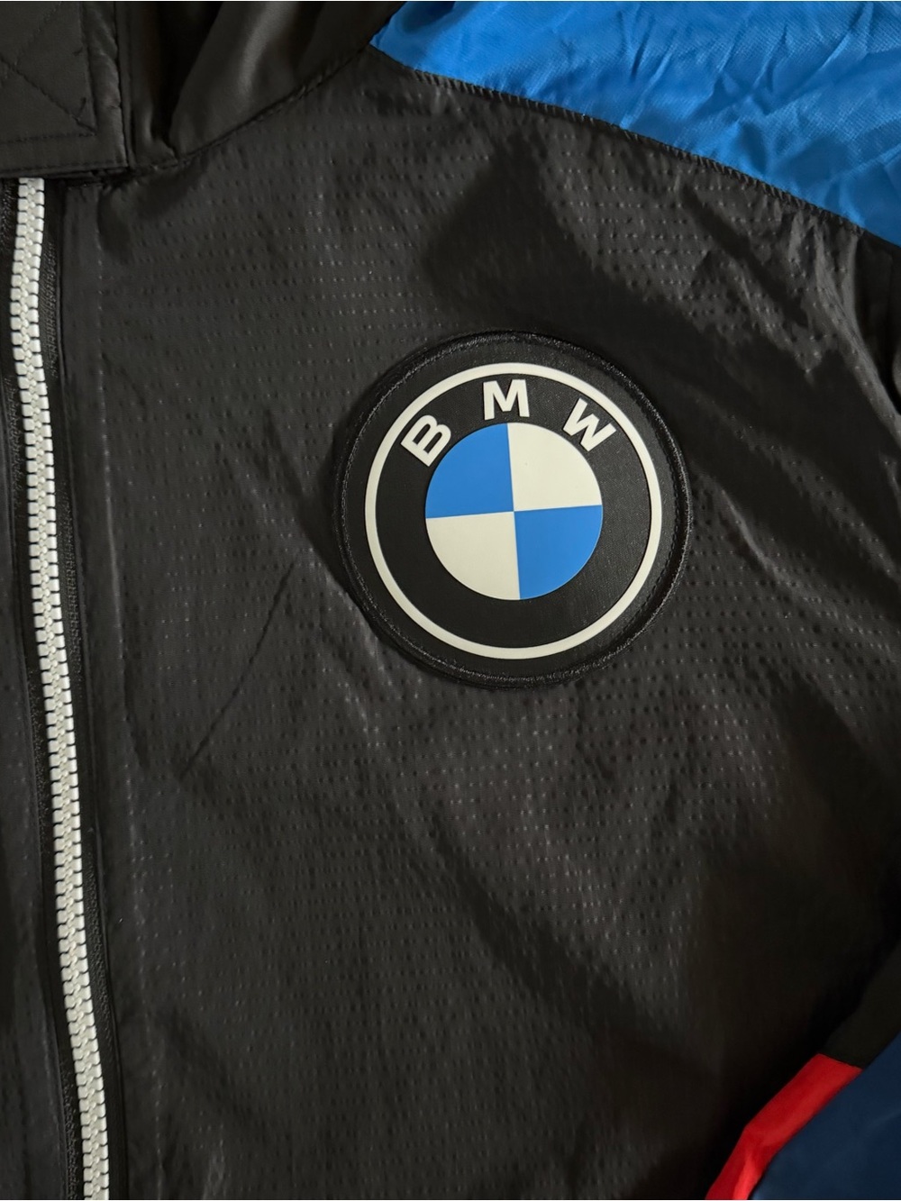 Puma x BMW Motorsport Black & Blue Hooded Windbreaker Jacket - Picture 5 of 9